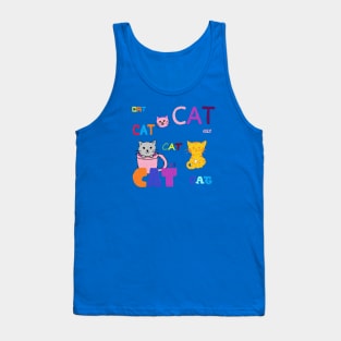 CAT, KITTY, OIL PAINTING Tank Top